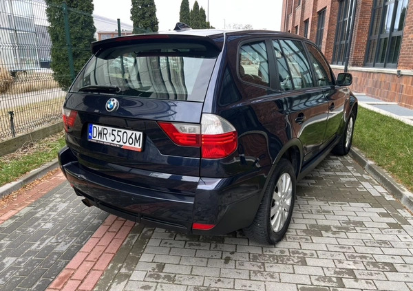 BMW X3 cena 23900 przebieg: 285000, rok produkcji 2008 z Wrocław małe 326